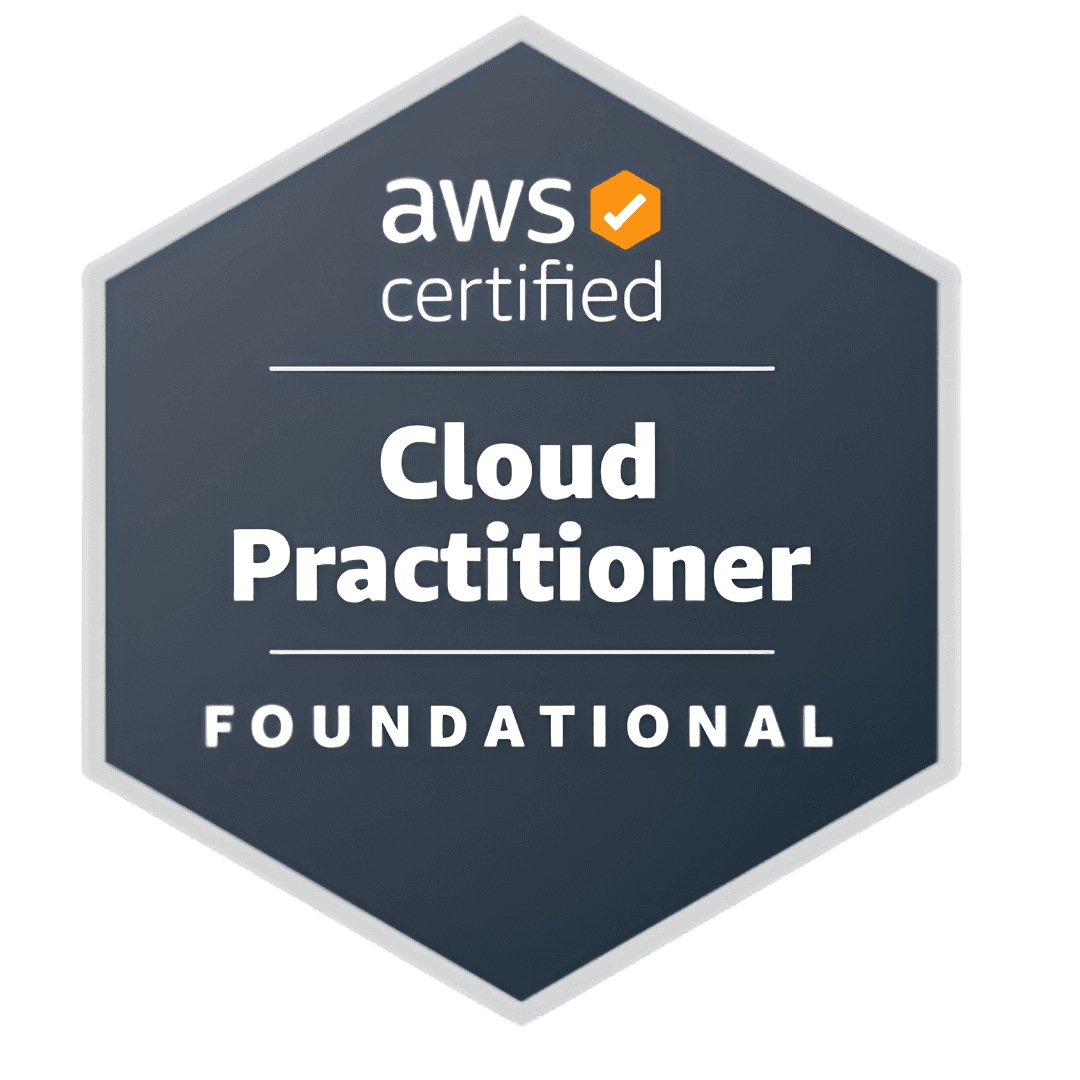 AWS Certified Cloud Practitioner badge
